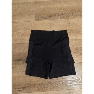 Aerie Womens Black Cargo Biker Pants Compression Size XL Pull On